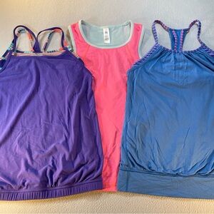 Ivivva Girls Activewear Tank Top Lot (3) Size 12 by Lululemon